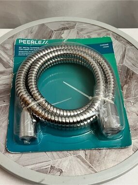 Peerless 60” Metal Shower Hose Chrome Hand Held Shower Replacement Hose New